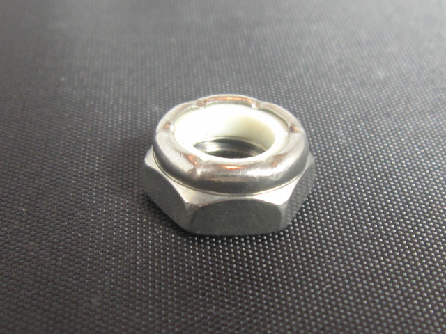 (image for)  3/8-24 nylon insert jam nut ss